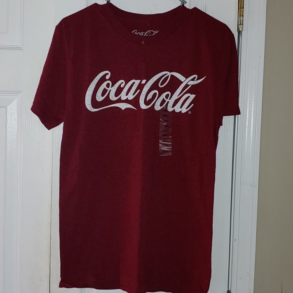Authentic Coca Cola burnt red colort shirt  Sz S NWT